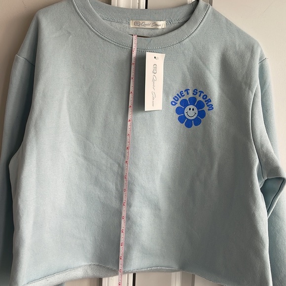🏄♀️ Quiet Storm Surf Shop Cropped Sweatshirt Size Med - Picture 10 of 10